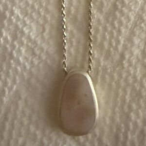 Rose Quartz Sterling Silver Necklace